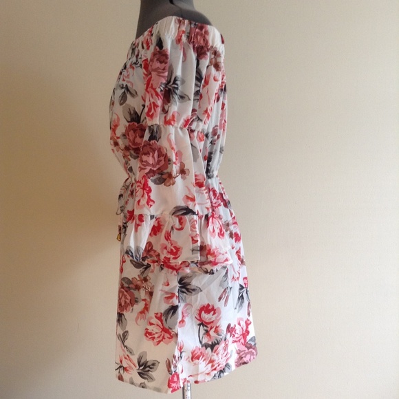 Hint of Blush  Off The Shoulder Angel Sleeve Dress - Picture 3 of 8